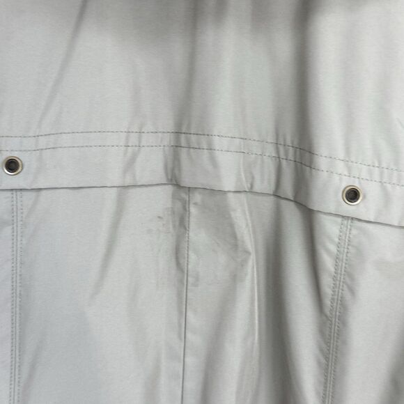 Liz Claiborne NY Green Lined Rain Windbreaker Coat Hooded Coat Womens Size M - Picture 9 of 16